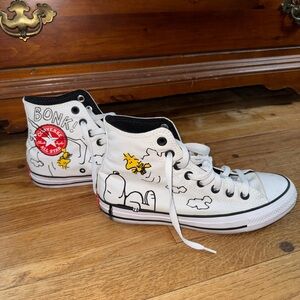 Converse White Snoopy High-Tops